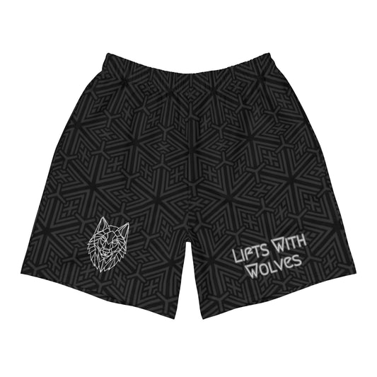 Geometric Design Athletic Shorts